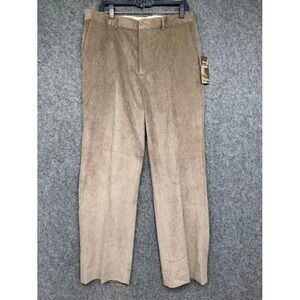 Linea Naturale Merlot‎ Khaki Corduroy Dress Pants Mens 34R New
